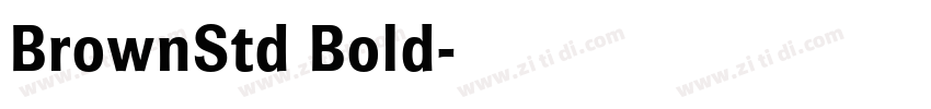 BrownStd Bold字体转换